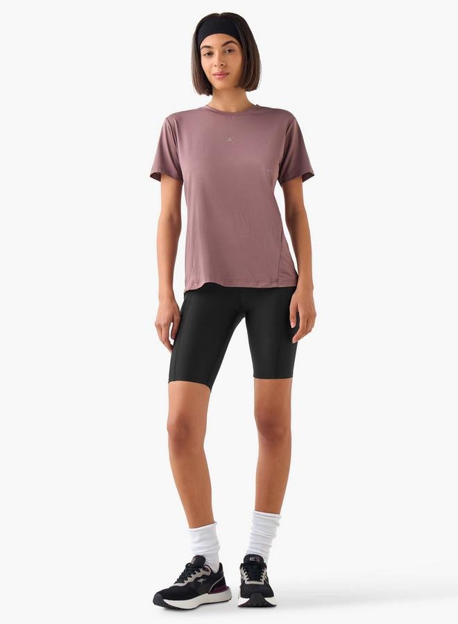 Active Crew Neck Short Sleeves T-shirt with Print - Image 3