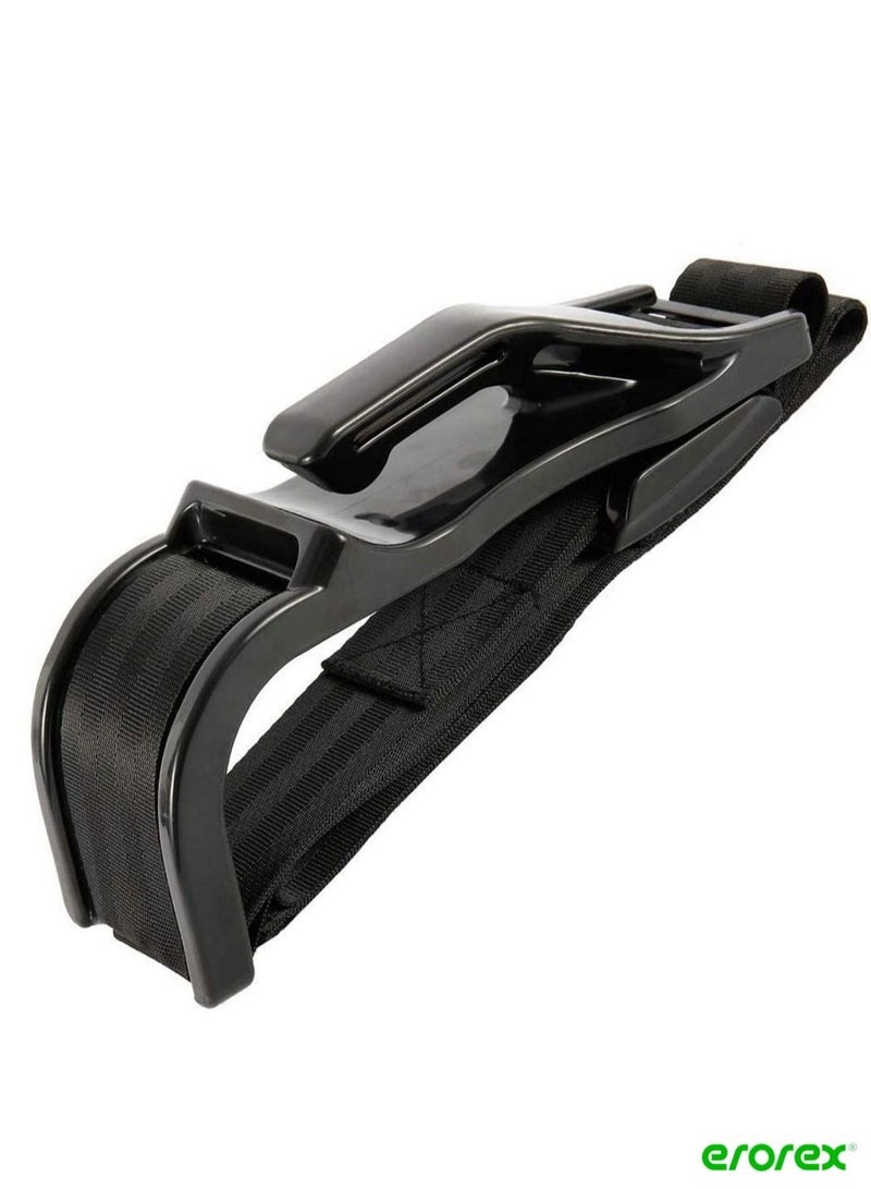 إيروريكس أداة ضبط حزام مقعد السيارة أثناء الحمل ، أداة ضبط حزام السيارة للأم ، حزام معدني قوي للحوامل في السيارة للأمهات الحوامل ، الراحة والأمان لحماية الطفل غير المولود (أسود) - Image 1