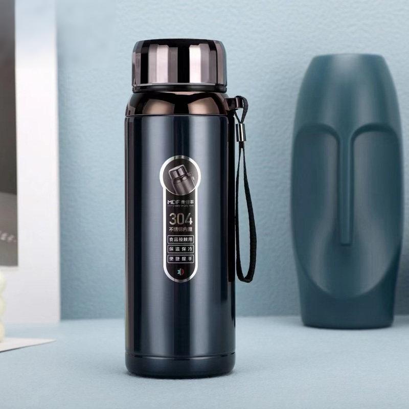 No.510 Vacuum Sling Cup 800ml, 304 Stainless Steel, Heat & Cold Insulation, 2-in-1 Cup with Portable Carry Strap, Random Color - Image 4