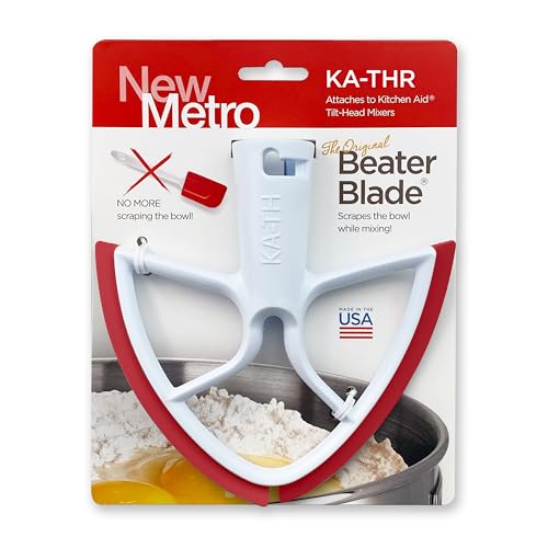 New Metro Design New Metro KA-THR Original Beater Blade Works w/ KitchenAid 4.5 - 5 Qt Tilt-Head Stand Mixers, Red - Image 2