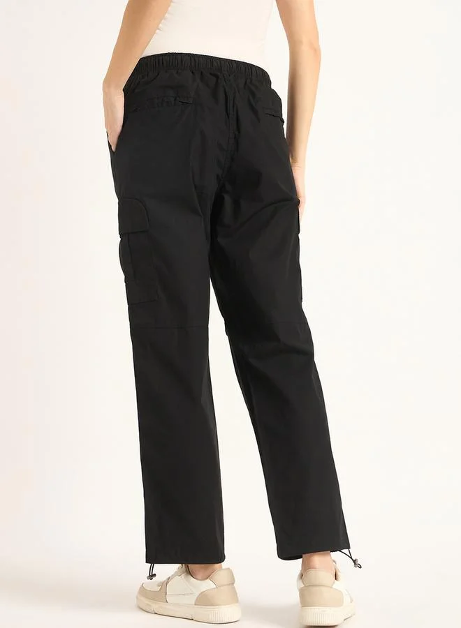 Femmella Femmella Mid Rise Regular Fit Drawstring Cargo Pants