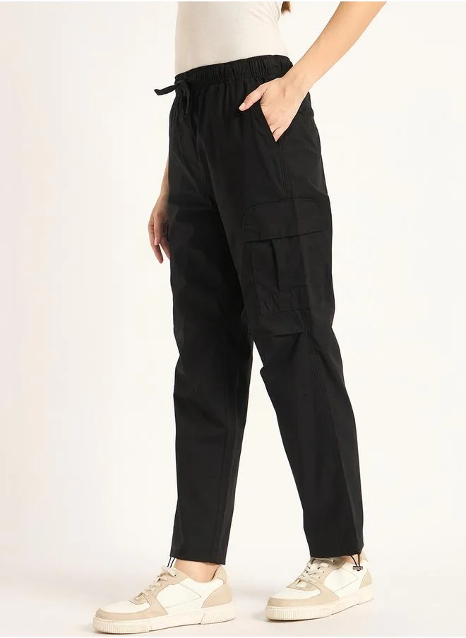 فيميلا Mid Rise Regular Fit Drawstring Cargo Pants