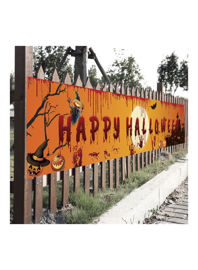 NIBEMINENT Happy Halloween Bloody Print Party Backdrop Hanging Banner - Image 1