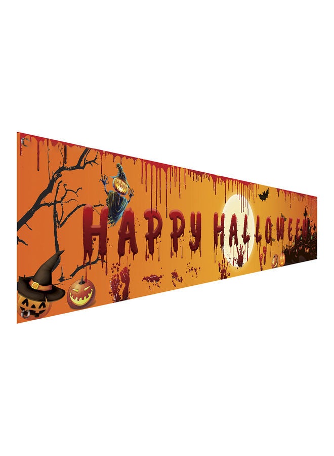 NIBEMINENT Happy Halloween Bloody Print Party Backdrop Hanging Banner - Image 2