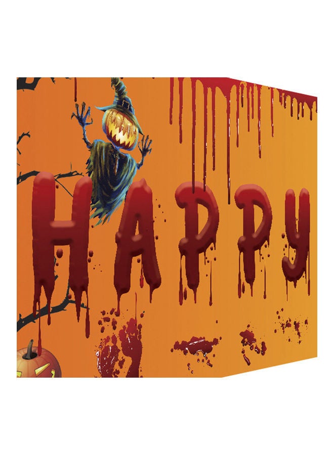 NIBEMINENT Happy Halloween Bloody Print Party Backdrop Hanging Banner - Image 4