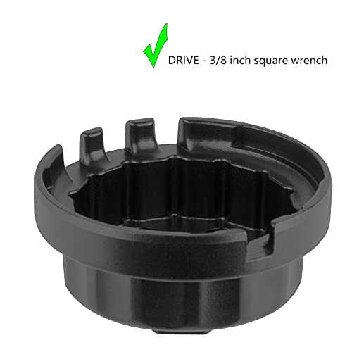 Moker Upgraded for Toyota Oil Filter Wrench, 64mm 14 Flute Aluminum Tool for Easy Oil Filter Removal, Compatible with Toyota, Lexus, and Scion Vehicles Equipped with 2.5L to 5.7L engines - Image 4