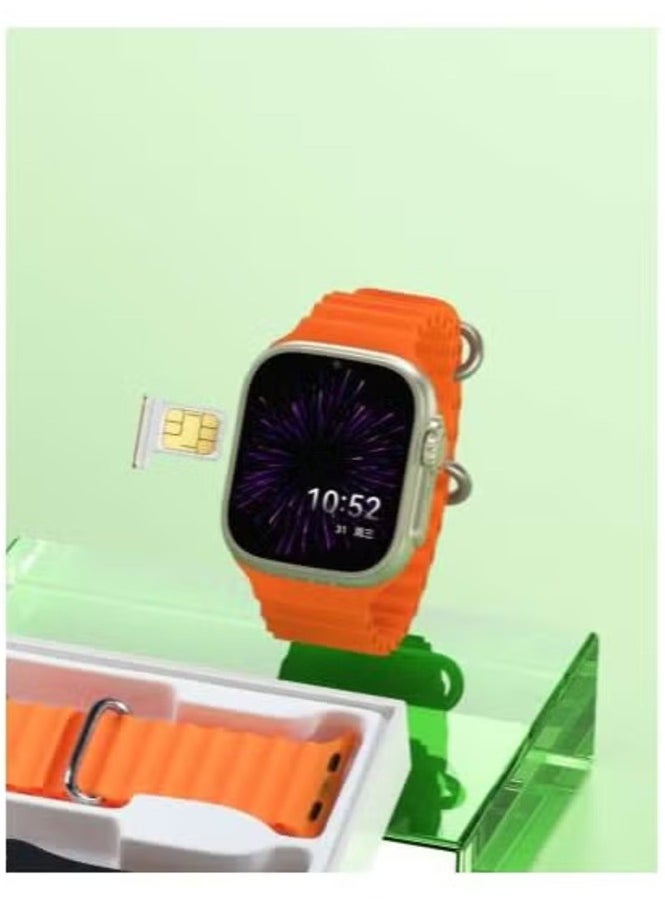 modio ST10 Smartwatch with 2.2 Inch Display, Dual Camera, SIM Card Slot, 3 Pairs of Straps, Stylish Design for Ladies & Gents, Silver, Multifunctional Touchscreen Smart Watch - Image 4