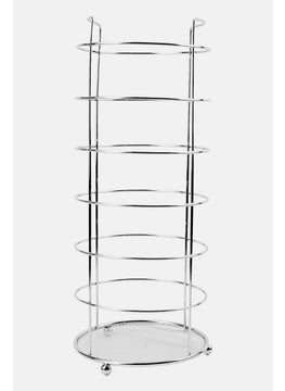 AMG Ring Toilet Paper Tissue Stand, Silver  - Image 1