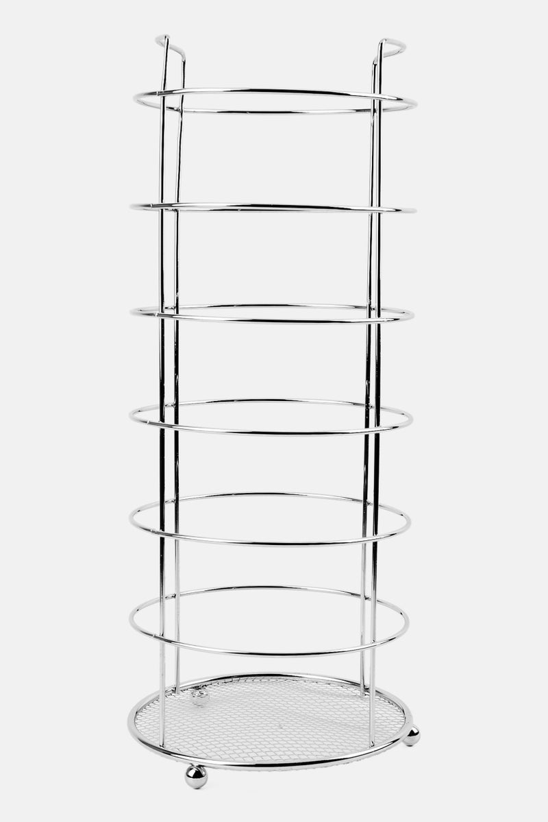AMG Ring Toilet Paper Tissue Stand, Silver - Image 1