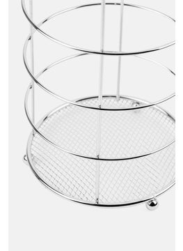 AMG Ring Toilet Paper Tissue Stand, Silver  - Image 3