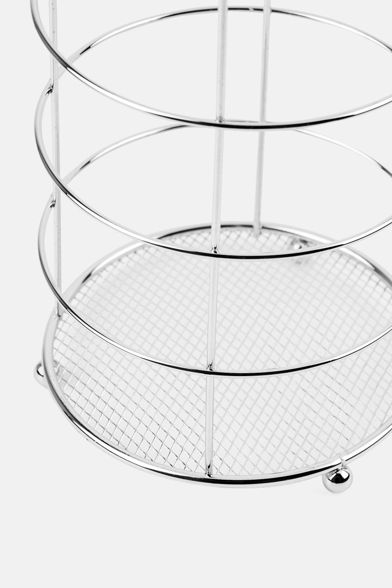 AMG Ring Toilet Paper Tissue Stand, Silver - Image 3