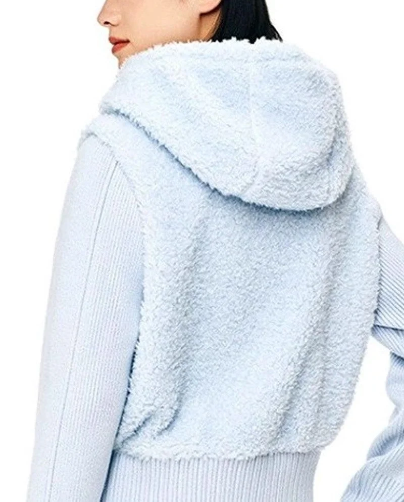 ANTA Knit Fleece Track Top - Lifestyle - CozyWarm Hybrid Hoodie Blue