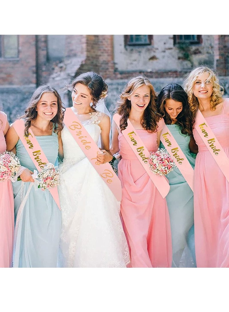 HomarKet Rose Gold Bride To Be Set  Bachelorette Party Decorations Rose Gold Glitter Kit,Bridal Shower Supplies Bride to Be Bachelorette Sash Veil Crown Tiara - Image 3