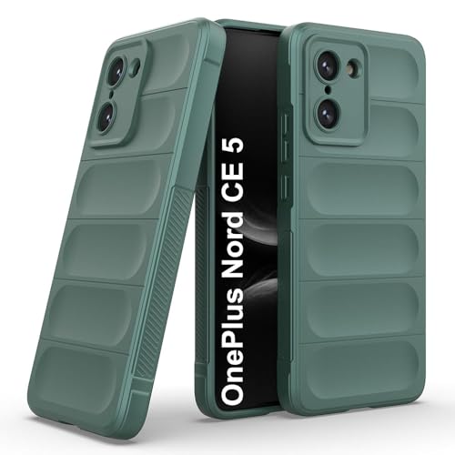 Casotec Back Cover for OnePlus Nord CE5 5G | Full Camera Protection | Liquid Silicon Case | Flexible Bumper Case for OnePlus Nord CE5 5G (Green) - Image 1