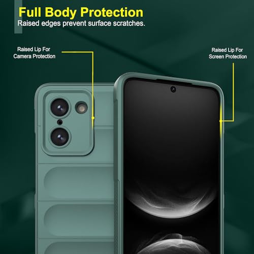 Casotec Back Cover for OnePlus Nord CE5 5G | Full Camera Protection | Liquid Silicon Case | Flexible Bumper Case for OnePlus Nord CE5 5G (Green) - Image 4
