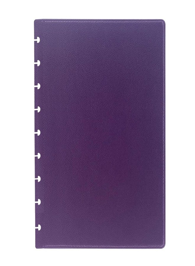 أغطية جلدية صناعية متوسطة الحجم من ITSYHPRO (زوج واحد) متوافقة مع دفاتر Circa Arc TUL و Happy Planner (بنفسجي، متوسط) - Image 1