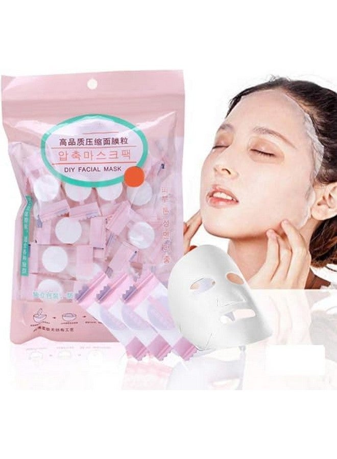 Calitate24 30 Pieces Compressed Facial Mask Sheets DIY Cosmetic Spa Skin Care Non-Woven Fabric Honeycomb Paper Pre-Cut Facial Paper Sheet Capsule Facial Mask - Image 1