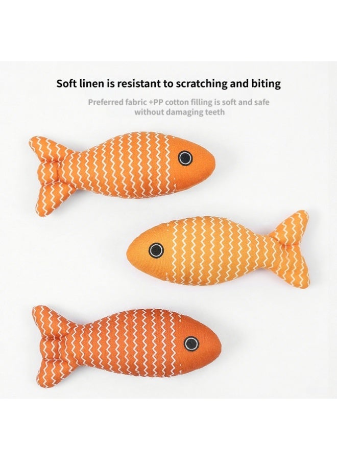 LumiArk Catnip Fish-Shaped Cat Toy Dog Toy Durable Material, Bite-Resistant design, Suitable for Cats and Dogs to Chew on, Interactive Teething Toy - Image 4