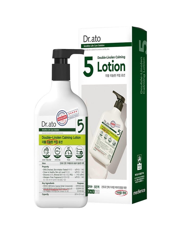 Dr.ato Skin Calming Lotion for Body & Face with Gamma-Linolenic Acid, for Dry and Itchy Skin, Vegan, Korean Skincare (10.4 Fl Oz) - Image 2