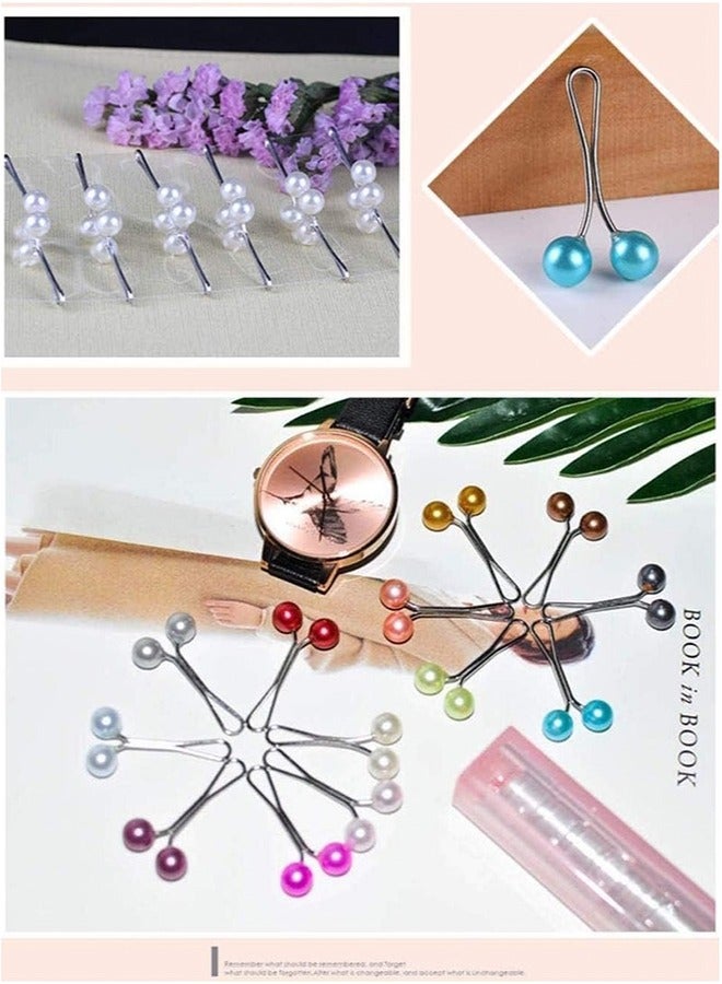 12pcs Fitted Muslim Hijab Clip Pin Simulation Pearl Women Girls Scarf Shawl Brooch Clip Hijab Button - Image 2
