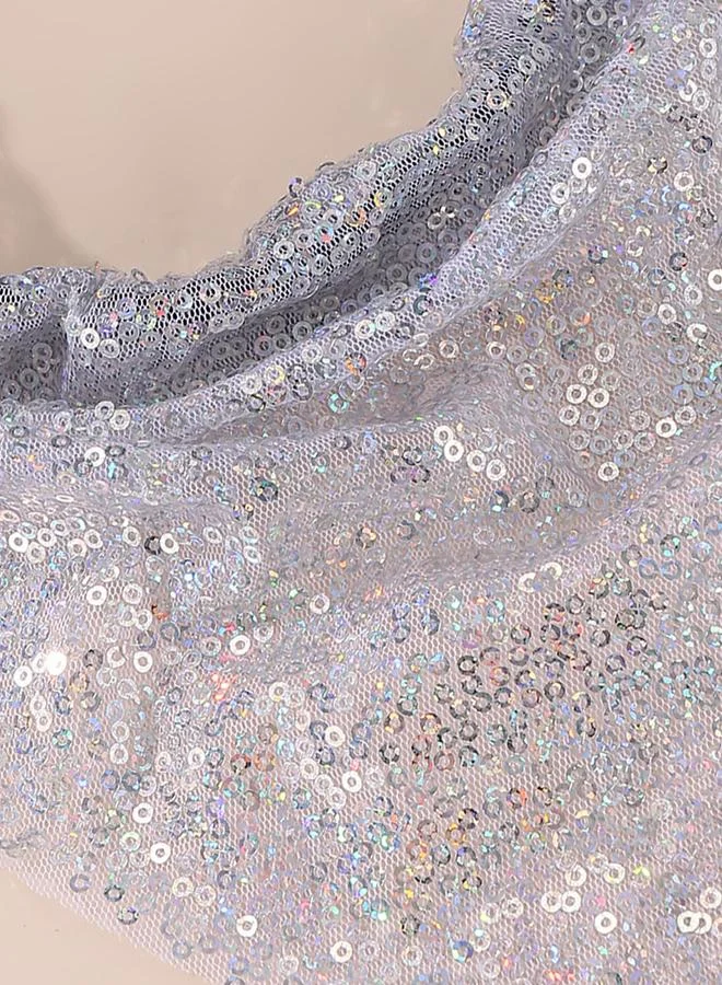 Take Two Girls Grey Sequin Headband