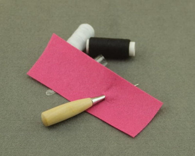 BeeSpring Leather Sewing Awl Wood Handle Drillable Awl Pin Punching Hole Maker Stitching Overstitch Sewing Awl Kit - Image 4