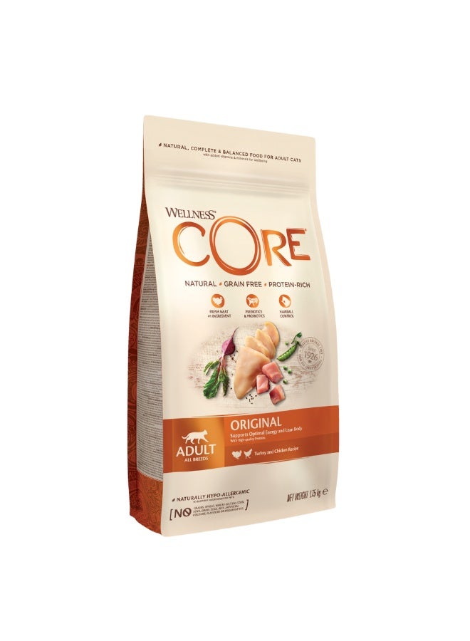 كور ويلنس كور اوريجنال طعام جاف بالدجاج والديك الرومي للقطط - 4 كيلو