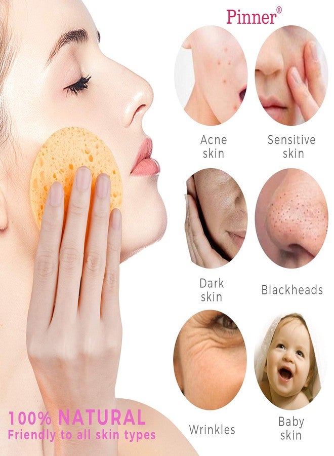 PINNER Facial Sponge Set of 6 Extra Soft Cleaning Facial Sponge - Image 4