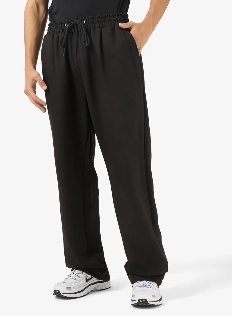 Seventy Five Basics Graphic Print Open Hem Joggers