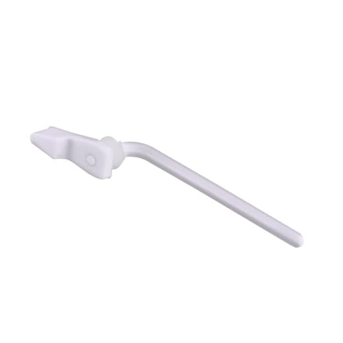 KINIK Plastic Toilet Flush Tank Lever Handle | Flat Lever Style with White Finish | Durable Flush Handle for Cistern Tank Replacement - Image 2