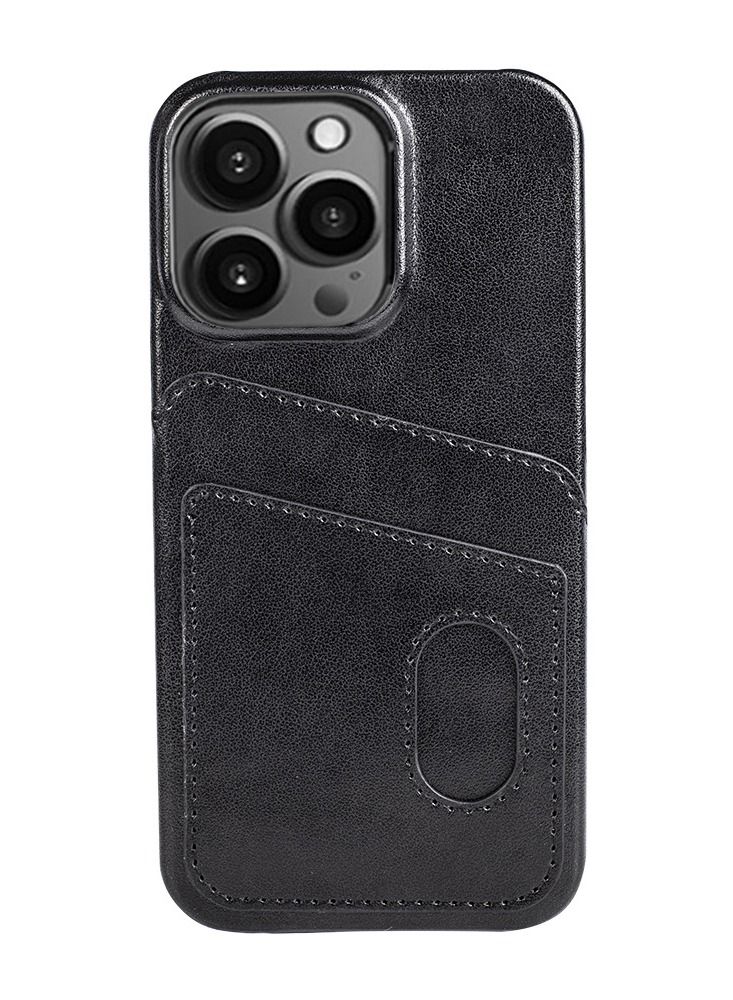 Loquat Suitable For Iphone14pro Mobile Phone Shell Card Anti-fall Max Back Cover Double Card Bag 
