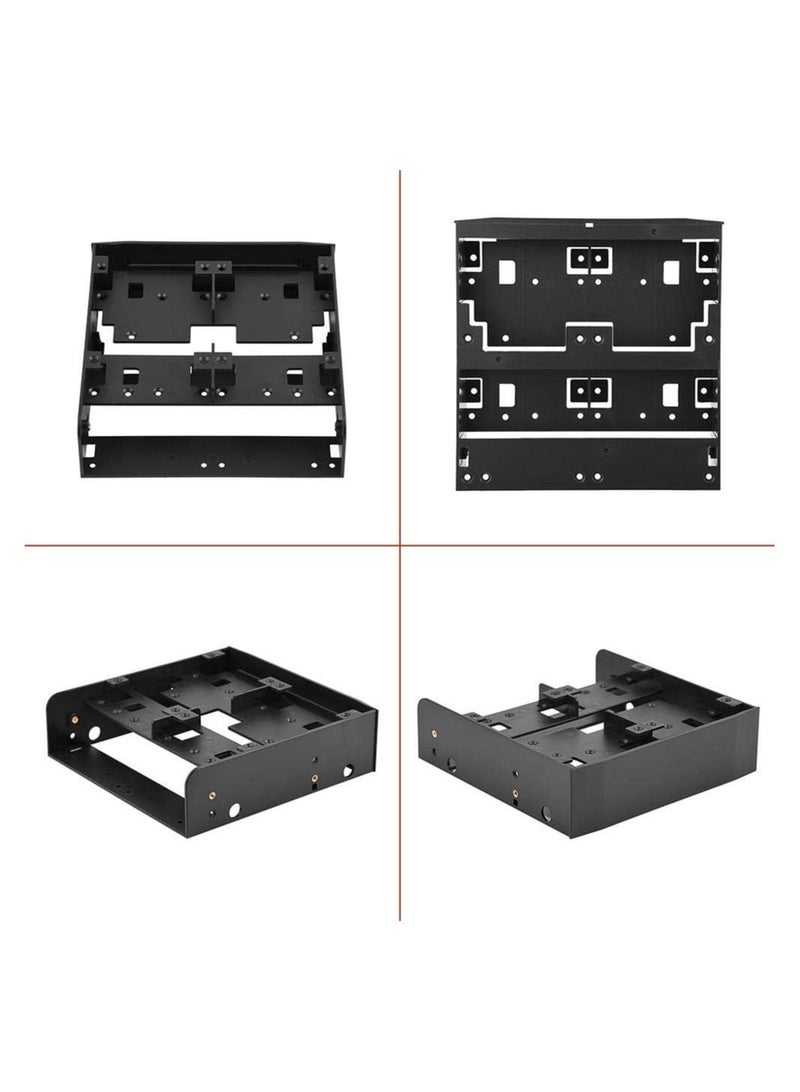 Captaintech 5.25 to 3.5/2.5  Floppy-drive Bay Bracket, 2.5" / 3.5" HDD/SSD to 5.25" Drive Bay Computer Mounting Bracket Adapter for Desktop - Image 4
