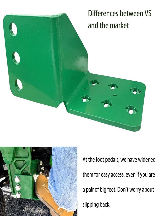 SUONE Bolt On 6" Tractor Driver Step,Widening The Pedal Compatible with John D-eere 120 1023E 1025R 1026R - Image 2