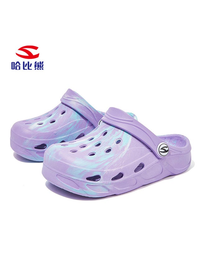 Hobbie Bear Boys Cave Shoes Sandals Summer Girls Baotou Tie Dye Mixed Color Beach Shoes Sandals Outlet