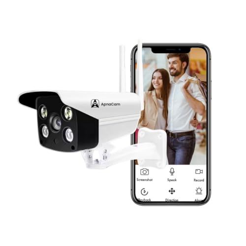 ApnaCam WiFi Bullet IP 3MP Wireless Waterproof Color Night Vision Two-Way Audio Cloud Storage Outdoor Bullet Security Camera - Image 1
