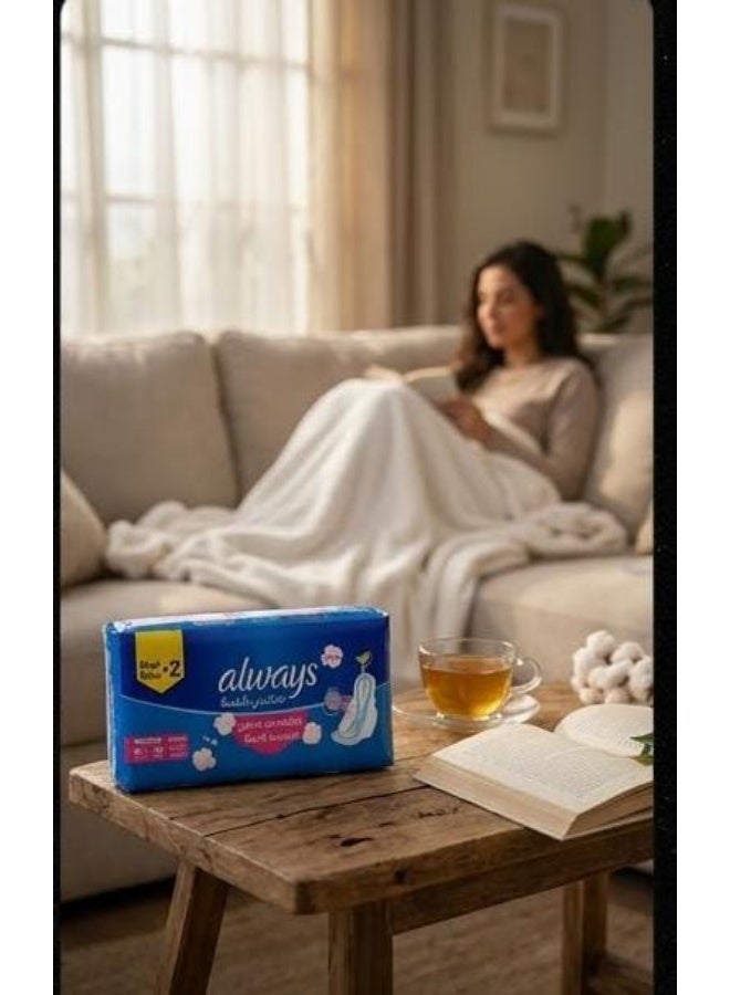 Always Cool & Dry No Heat Feel Maxi Thick Long Sanitary Pads With Wings 16 Pads 2 Pc  (packaging may vary) - Image 3