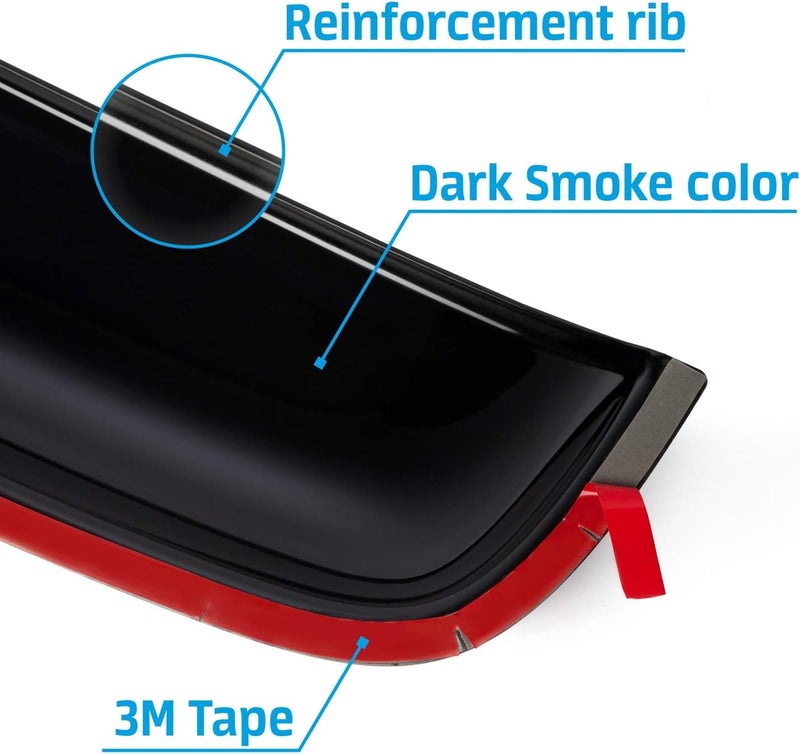 CLIM ART Universal Sunroof Moonroof Wind Deflector 37.8" - Low Profile Roof Visor Shade Guard - Image 4