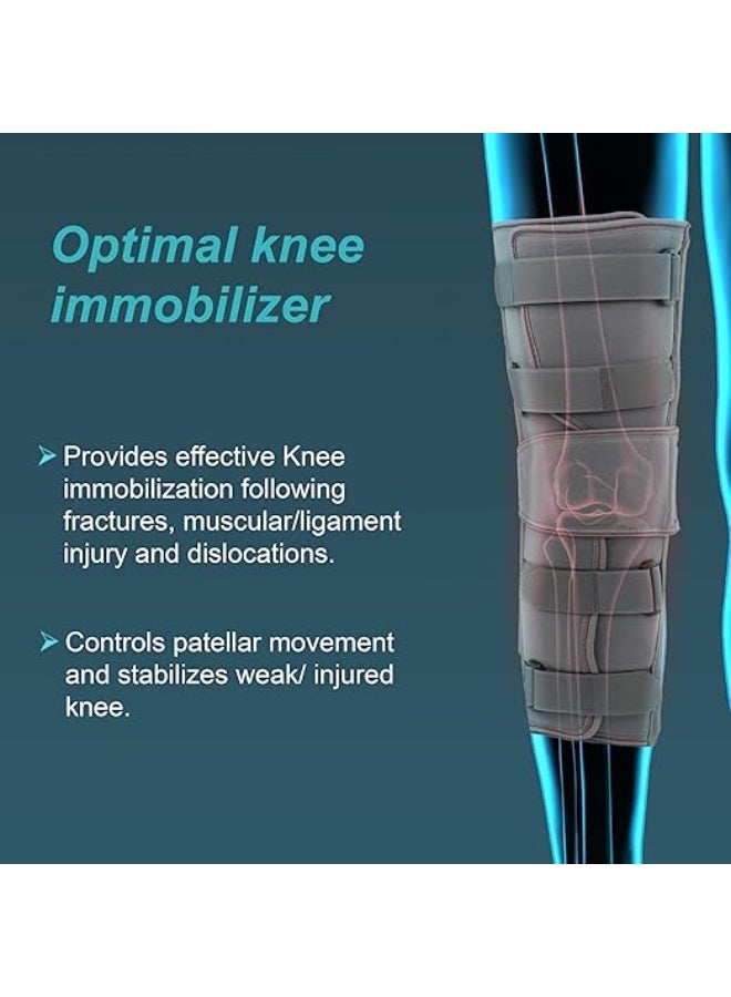 Knee Stabilizer Splint - X-Large - Adjustable Support for Injury Recovery and Pain Relief - Image 4