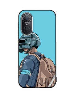 Protective Case Cover For Huawei Nova 9 SE Helmet And In Military Uniform Design Multicolour