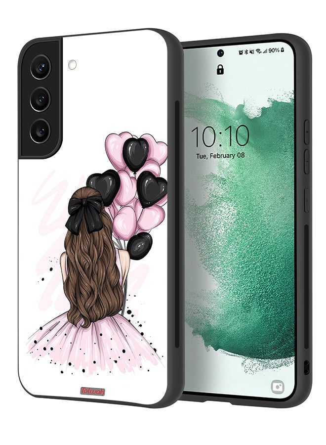 Tolwak Samsung Galaxy S21 Plus 5G Protective Case Cover Holding Balloons Girl Art - Image 1