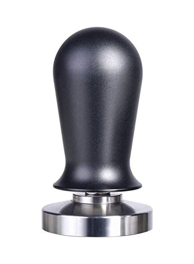 Coffee Tamper With Handle Silver/Black 53mm - Image 1