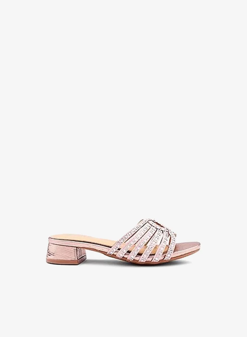 Cuple Girls Embellished Flat Slides