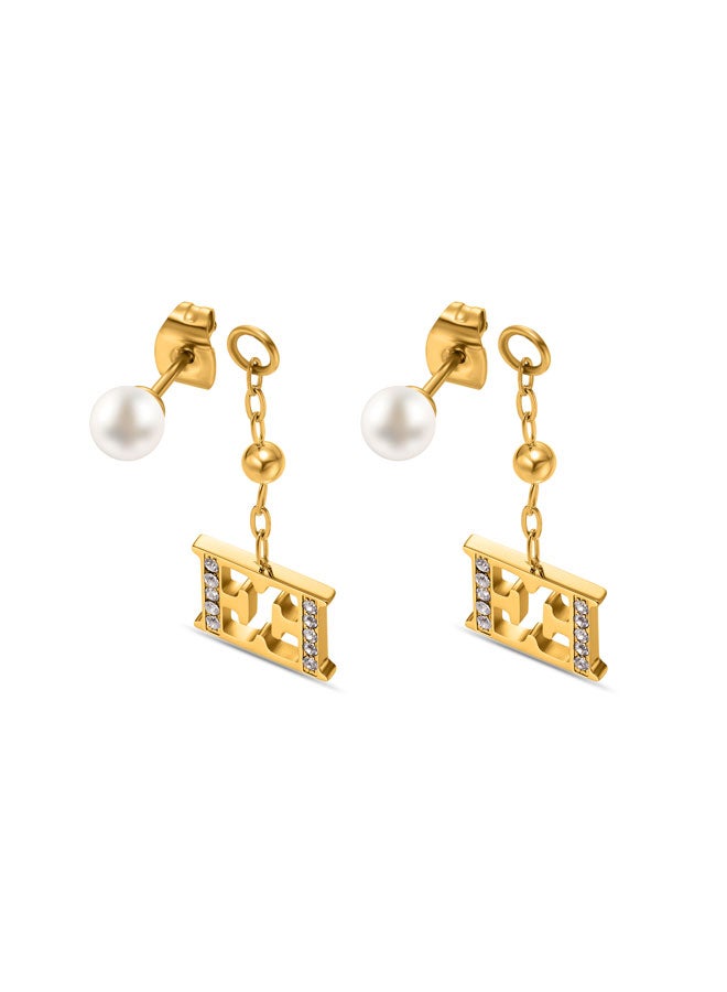 ESCADA Florence Gold Plated Drop Earrings for Women - Image 2