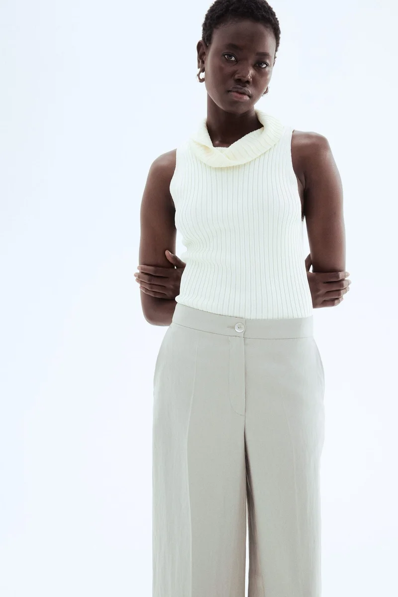 H&M Wide tailored trousers