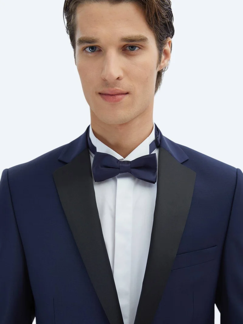 Kip Saks Slim Fit Butterfly Collar Weaving Tuxedo