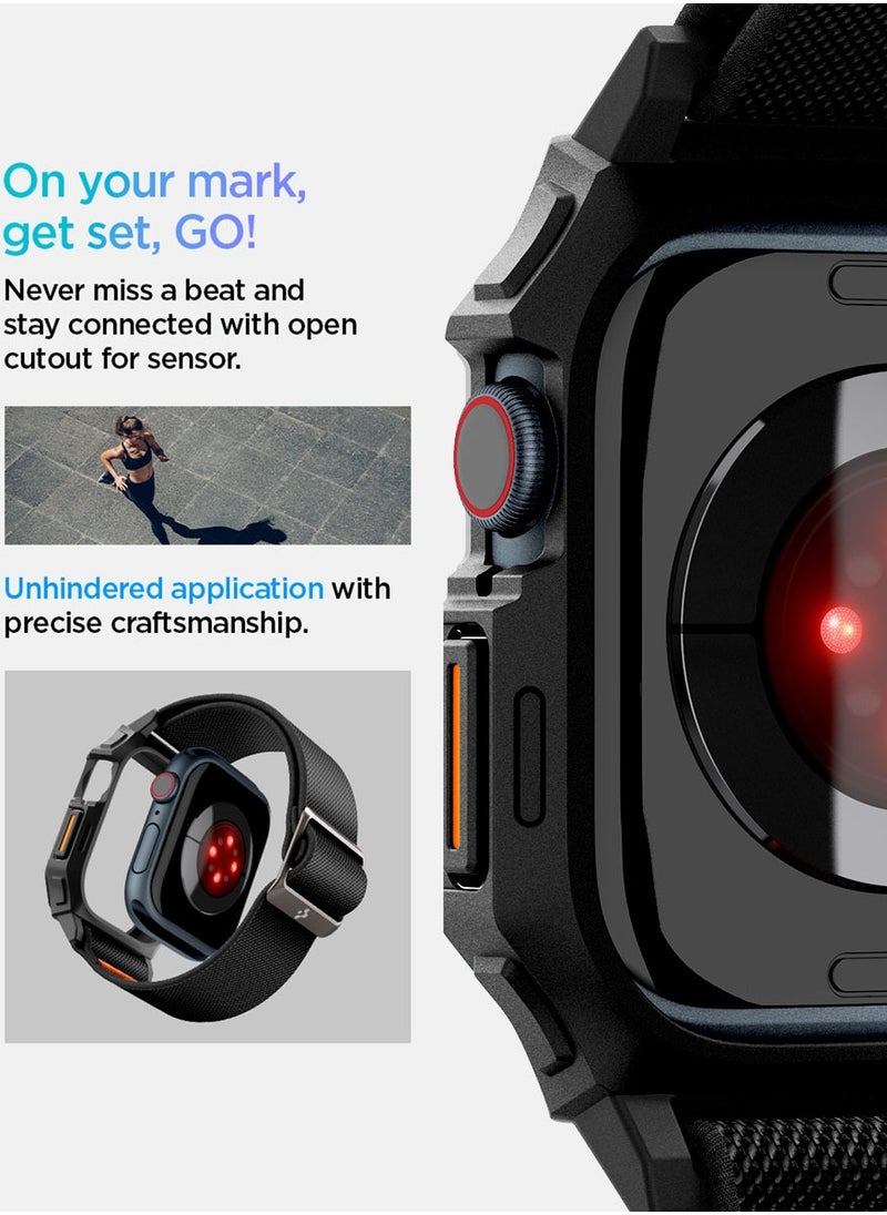 Spigen Lite Fit Pro for Apple Watch Series 10 (46mm) Case with Band - Matte Black  - Image 5