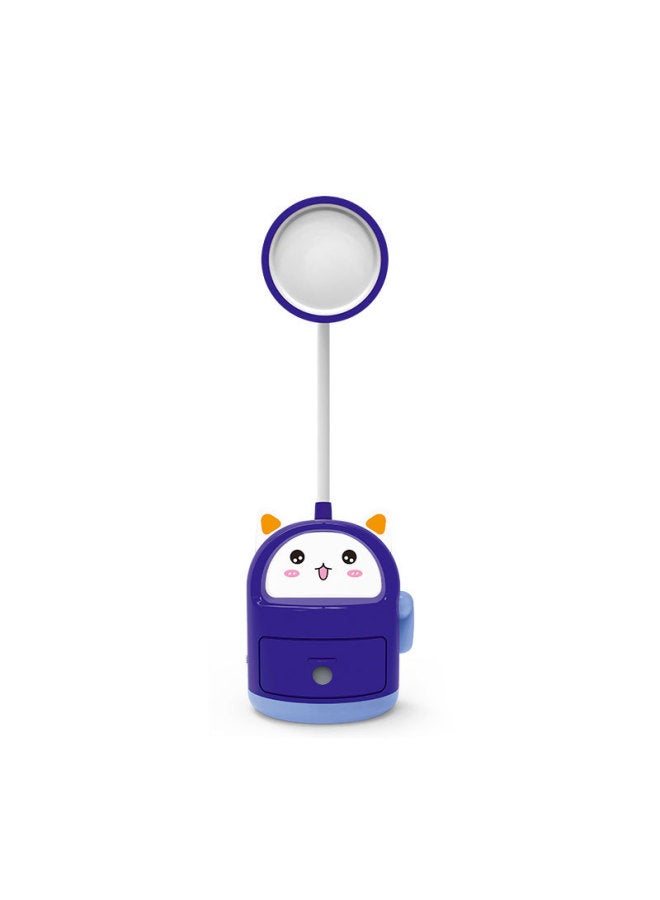 Cute Creative USB Charging Light Pencil Sharpener Plaid Night Light Hose Angle Adjustable Table Lamp