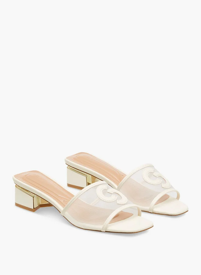 Celeste Women's Textured Slip-On Sandals with Block Heels
