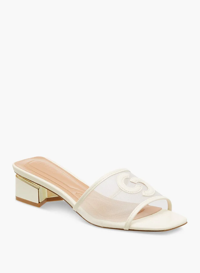 Celeste Women's Textured Slip-On Sandals with Block Heels