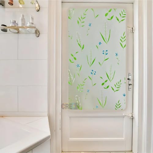 COSMOS STAR™ Window Film, Decorative Window Privacy Film Stained Glass Window Sticker,Anti-UV Sun Blocker Heat Control for Home (16 X 55 inches, Grass Leaf) - Image 4